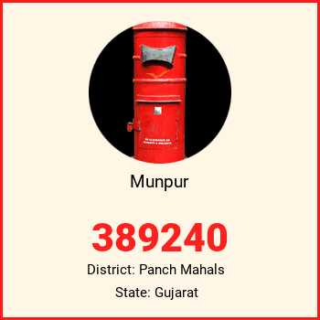Munpur pin code, district Panch Mahals in Gujarat