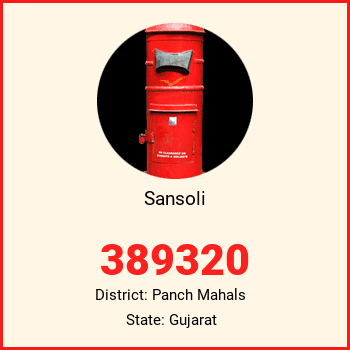 Sansoli pin code, district Panch Mahals in Gujarat
