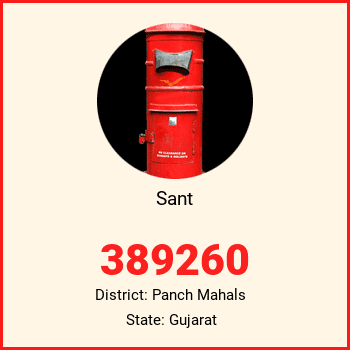 Sant pin code, district Panch Mahals in Gujarat
