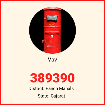 Vav pin code, district Panch Mahals in Gujarat
