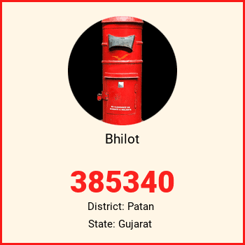 Bhilot pin code, district Patan in Gujarat