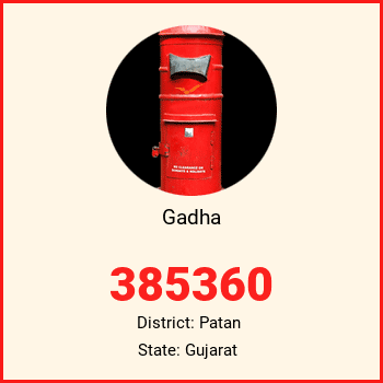 Gadha pin code, district Patan in Gujarat