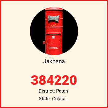 Jakhana pin code, district Patan in Gujarat