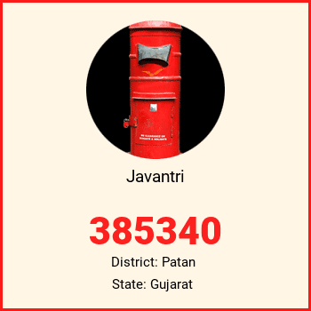 Javantri pin code, district Patan in Gujarat