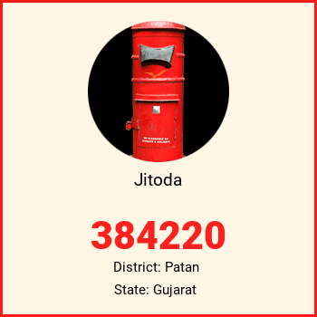 Jitoda pin code, district Patan in Gujarat