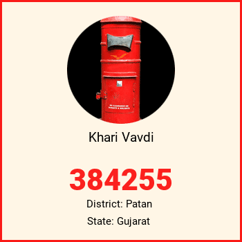 Khari Vavdi pin code, district Patan in Gujarat