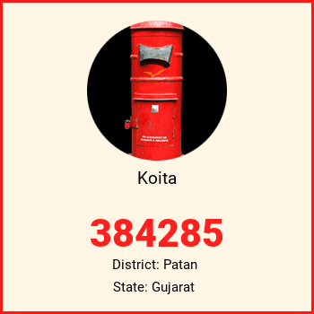 Koita pin code, district Patan in Gujarat
