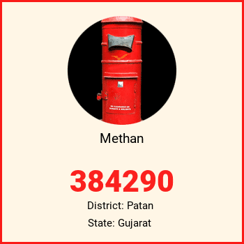 Methan pin code, district Patan in Gujarat