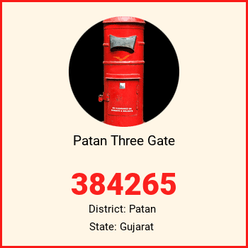 Patan Three Gate pin code, district Patan in Gujarat