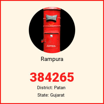 Rampura pin code, district Patan in Gujarat
