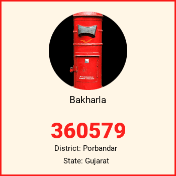 Bakharla pin code, district Porbandar in Gujarat