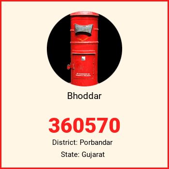 Bhoddar pin code, district Porbandar in Gujarat