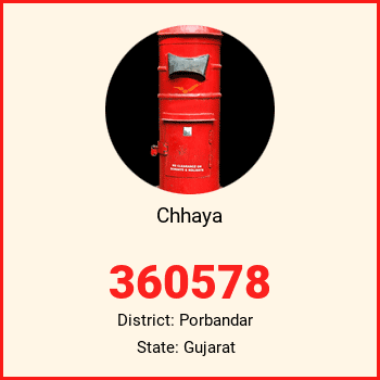 Chhaya pin code, district Porbandar in Gujarat