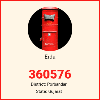 Erda pin code, district Porbandar in Gujarat