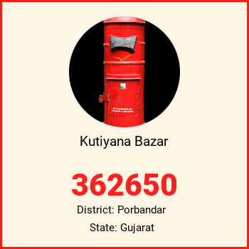 Kutiyana Bazar pin code, district Porbandar in Gujarat
