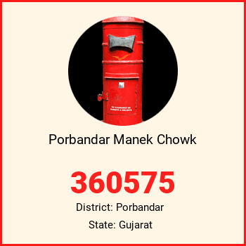Porbandar Manek Chowk pin code, district Porbandar in Gujarat