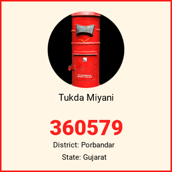 Tukda Miyani pin code, district Porbandar in Gujarat