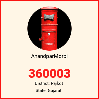 AnandparMorbi pin code, district Rajkot in Gujarat