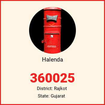 Halenda pin code, district Rajkot in Gujarat