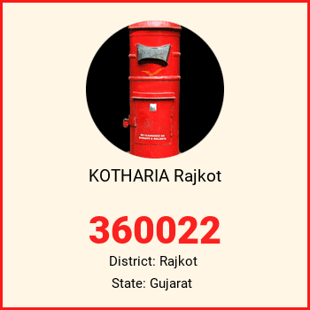 KOTHARIA Rajkot pin code, district Rajkot in Gujarat