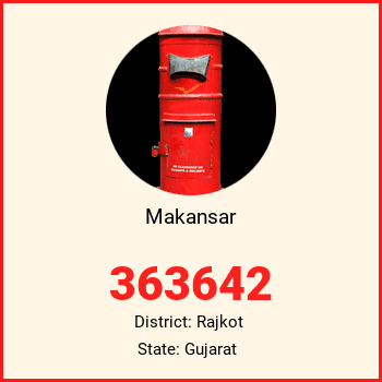 Makansar pin code, district Rajkot in Gujarat