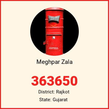Meghpar Zala pin code, district Rajkot in Gujarat