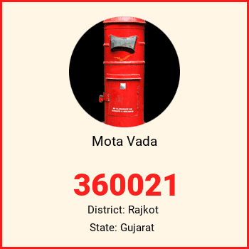 Mota Vada pin code, district Rajkot in Gujarat