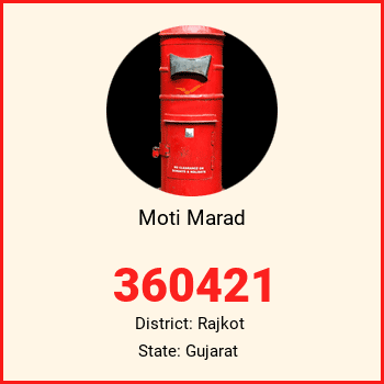Moti Marad pin code, district Rajkot in Gujarat