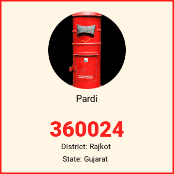 Pardi pin code, district Rajkot in Gujarat