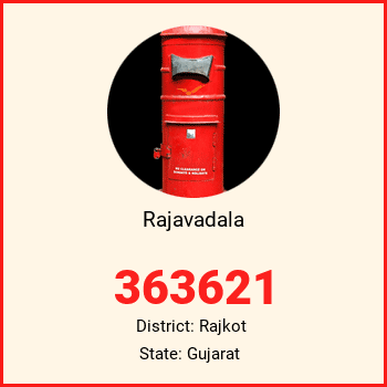 Rajavadala pin code, district Rajkot in Gujarat