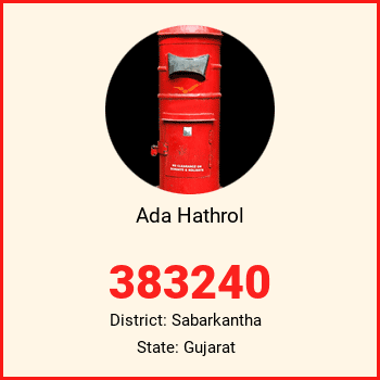 Ada Hathrol pin code, district Sabarkantha in Gujarat