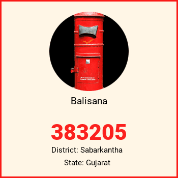 Balisana pin code, district Sabarkantha in Gujarat