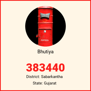 Bhutiya pin code, district Sabarkantha in Gujarat