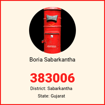 Boria Sabarkantha pin code, district Sabarkantha in Gujarat