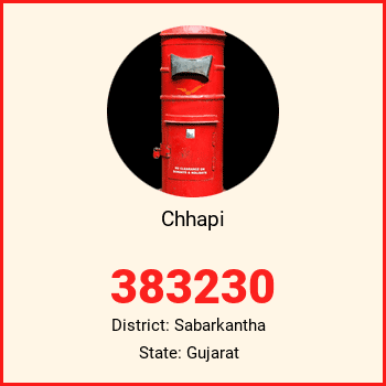 Chhapi pin code, district Sabarkantha in Gujarat