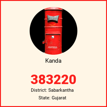 Kanda pin code, district Sabarkantha in Gujarat