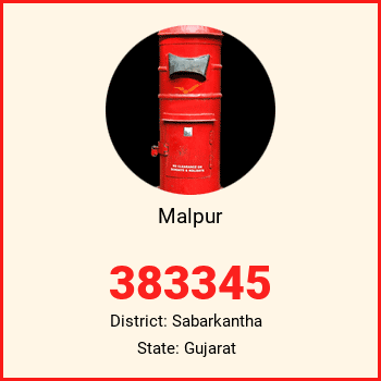 Malpur pin code, district Sabarkantha in Gujarat