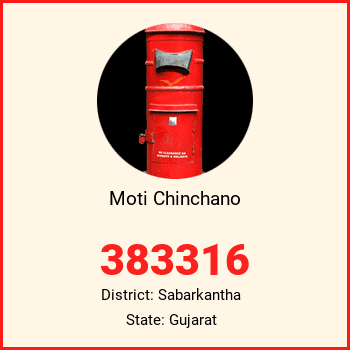 Moti Chinchano pin code, district Sabarkantha in Gujarat