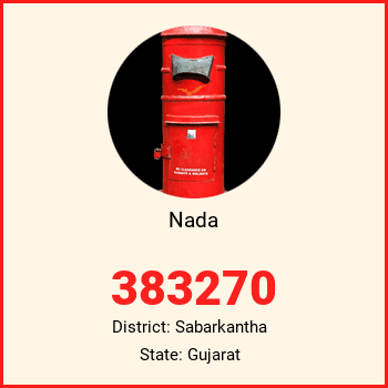 Nada pin code, district Sabarkantha in Gujarat