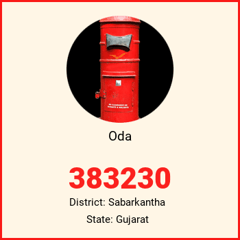 Oda pin code, district Sabarkantha in Gujarat