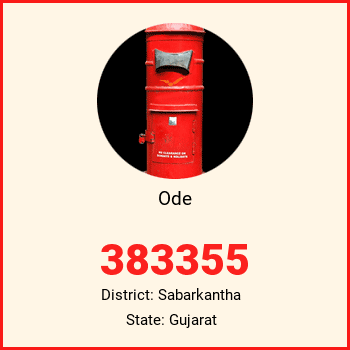 Ode pin code, district Sabarkantha in Gujarat