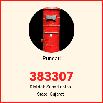 Punsari pin code, district Sabarkantha in Gujarat