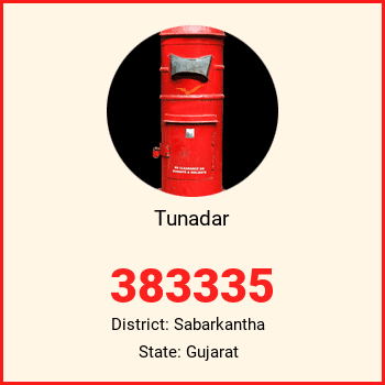 Tunadar pin code, district Sabarkantha in Gujarat