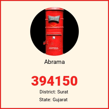Abrama pin code, district Surat in Gujarat