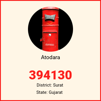 Atodara pin code, district Surat in Gujarat