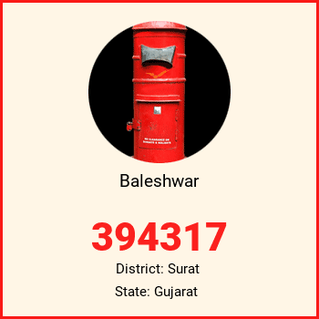 Baleshwar pin code, district Surat in Gujarat
