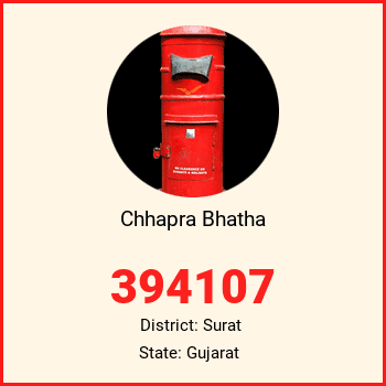 Chhapra Bhatha pin code, district Surat in Gujarat
