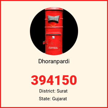 Dhoranpardi pin code, district Surat in Gujarat