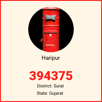 Haripur pin code, district Surat in Gujarat