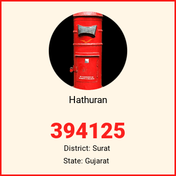 Hathuran pin code, district Surat in Gujarat